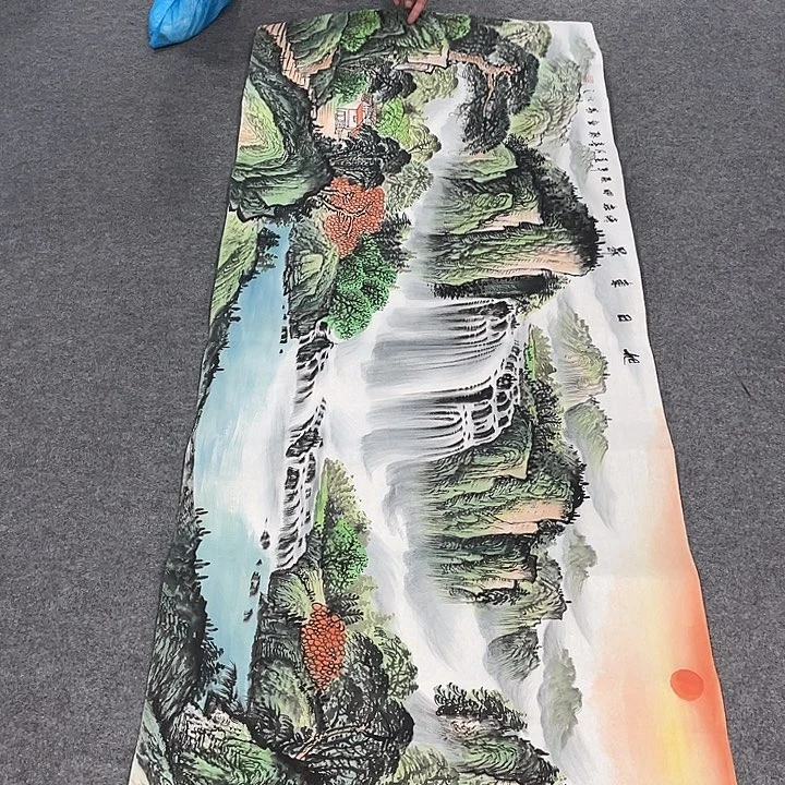 国画今天上午国画作品展示