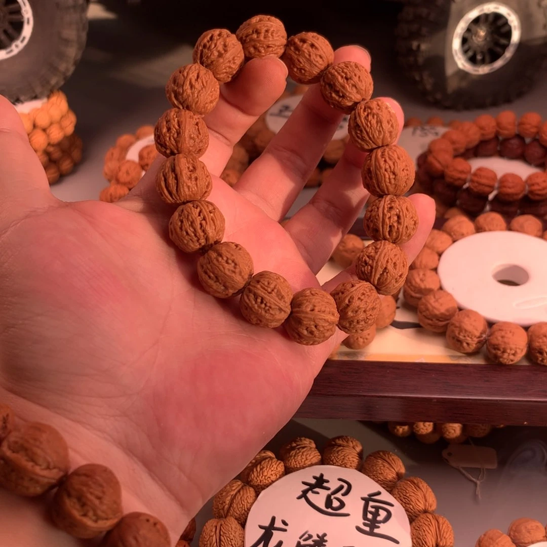 文玩核桃手串17粗筋京八棱