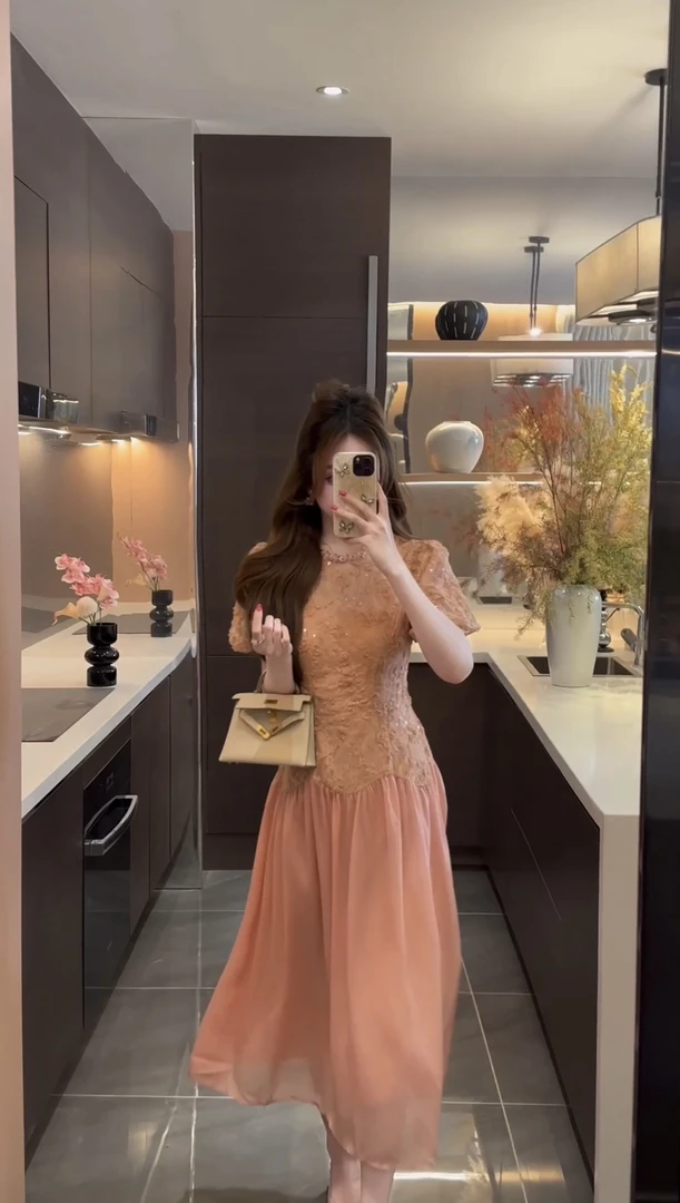 子芸定制【梦溪洛花】连衣裙预JJX5LYQ3027轻奢夏季设计师拼接