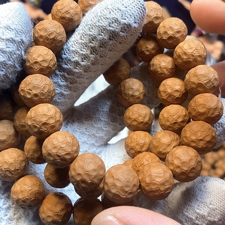 猴头核桃手串微瑕荔枝纹