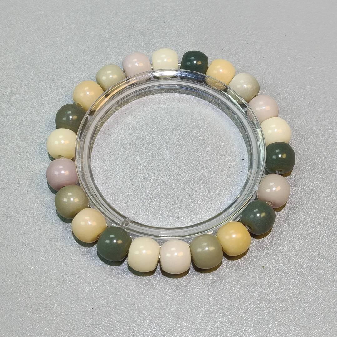 P398 多宝菩提卡0.9老型珠单圈手串