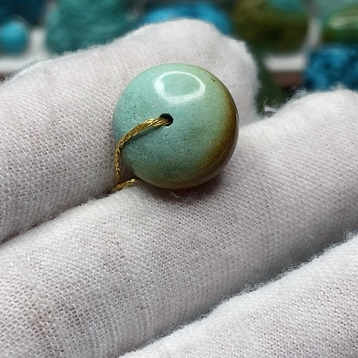 绿松石未镶嵌天然原矿 地大质检