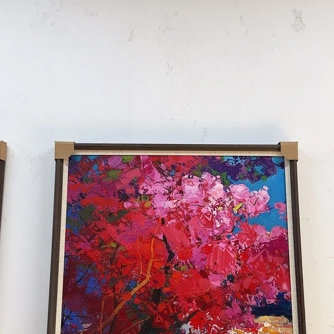 画***眉油画繁花似锦尺寸100+95cm