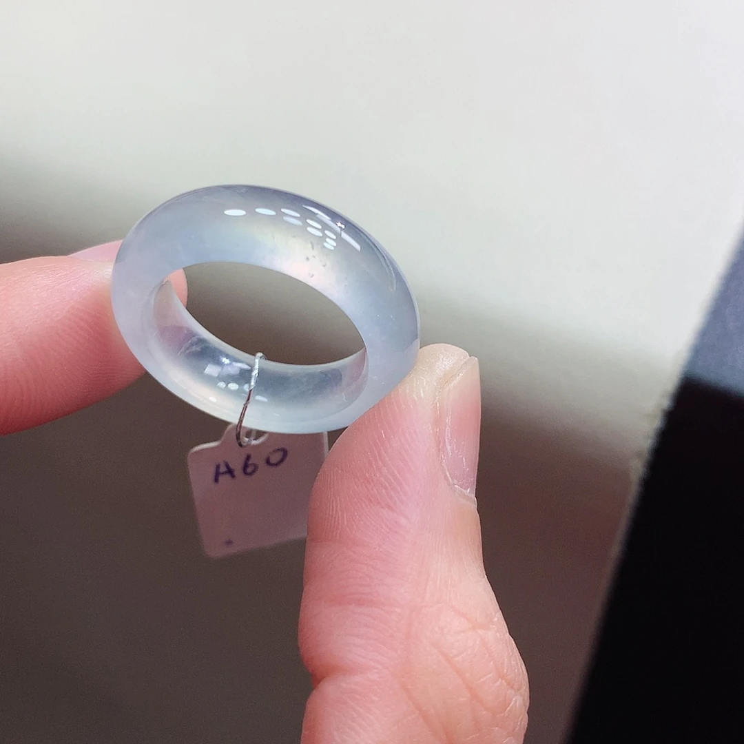 未镶嵌戒指翡翠白*夏13-14号