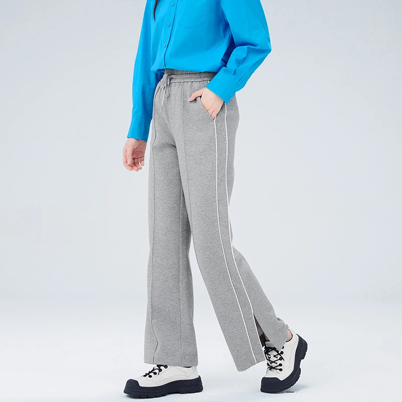 【佳】松紧腰垂感时尚宽松休闲卫裤2025秋季新款七号铺品牌女装