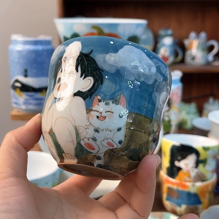 陶景德镇釉下手绘陶瓷