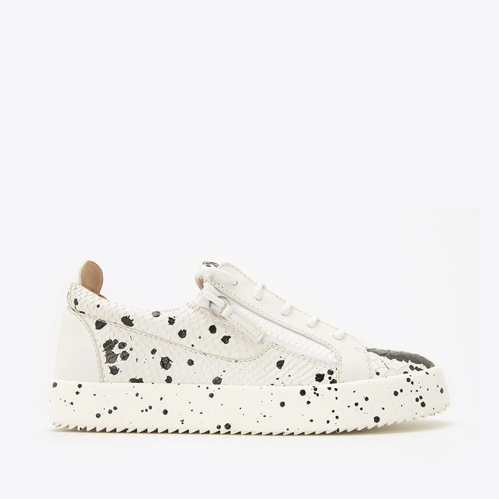 GIUSEPPE ZANOTTI GZ泼墨撞色牛皮男运动休闲鞋板鞋RM90004/001