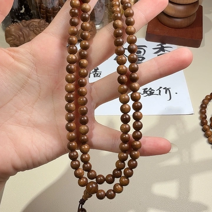 檀香木印度迈索尔老山檀香黑肉0.6/108横纹虎皮沉水