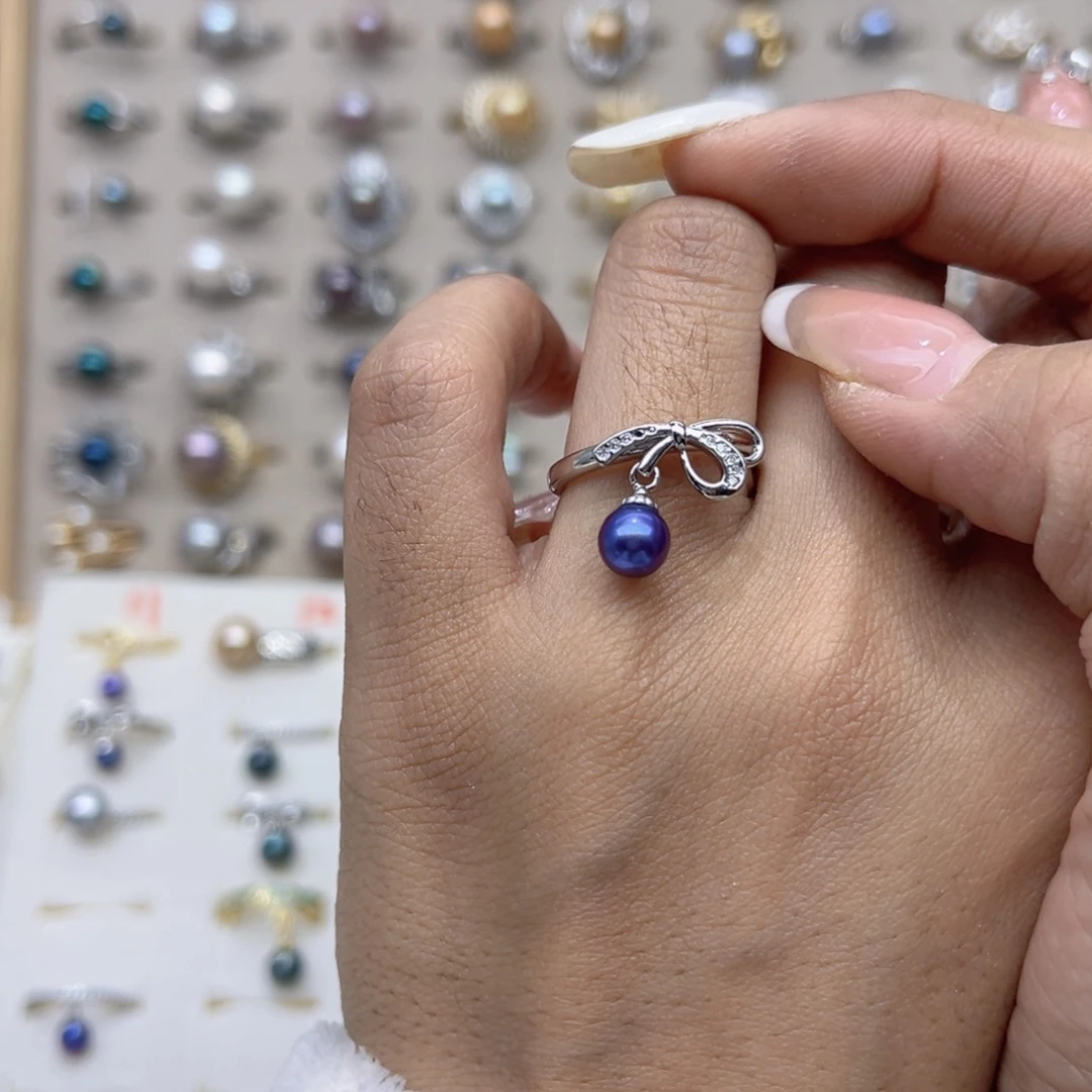 c***y戒指淡水珍珠合金