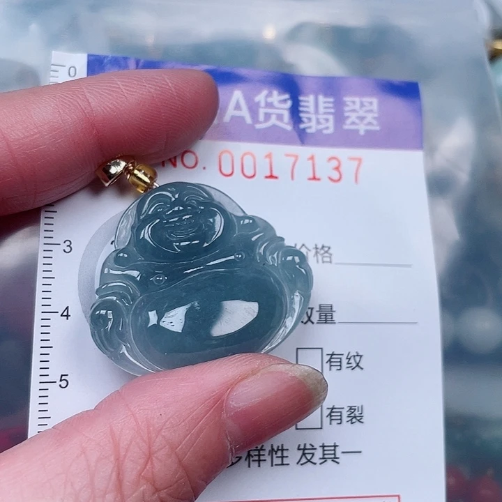 翡翠未镶嵌吊坠(赠链)