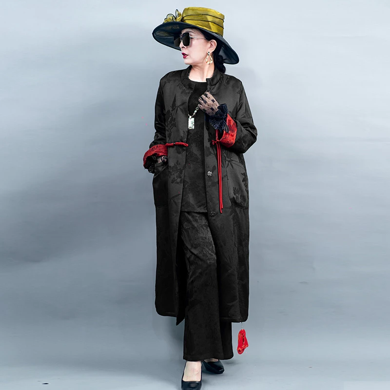 971国潮风高端女装中国风妈妈装偏胖大气上档次春季外套