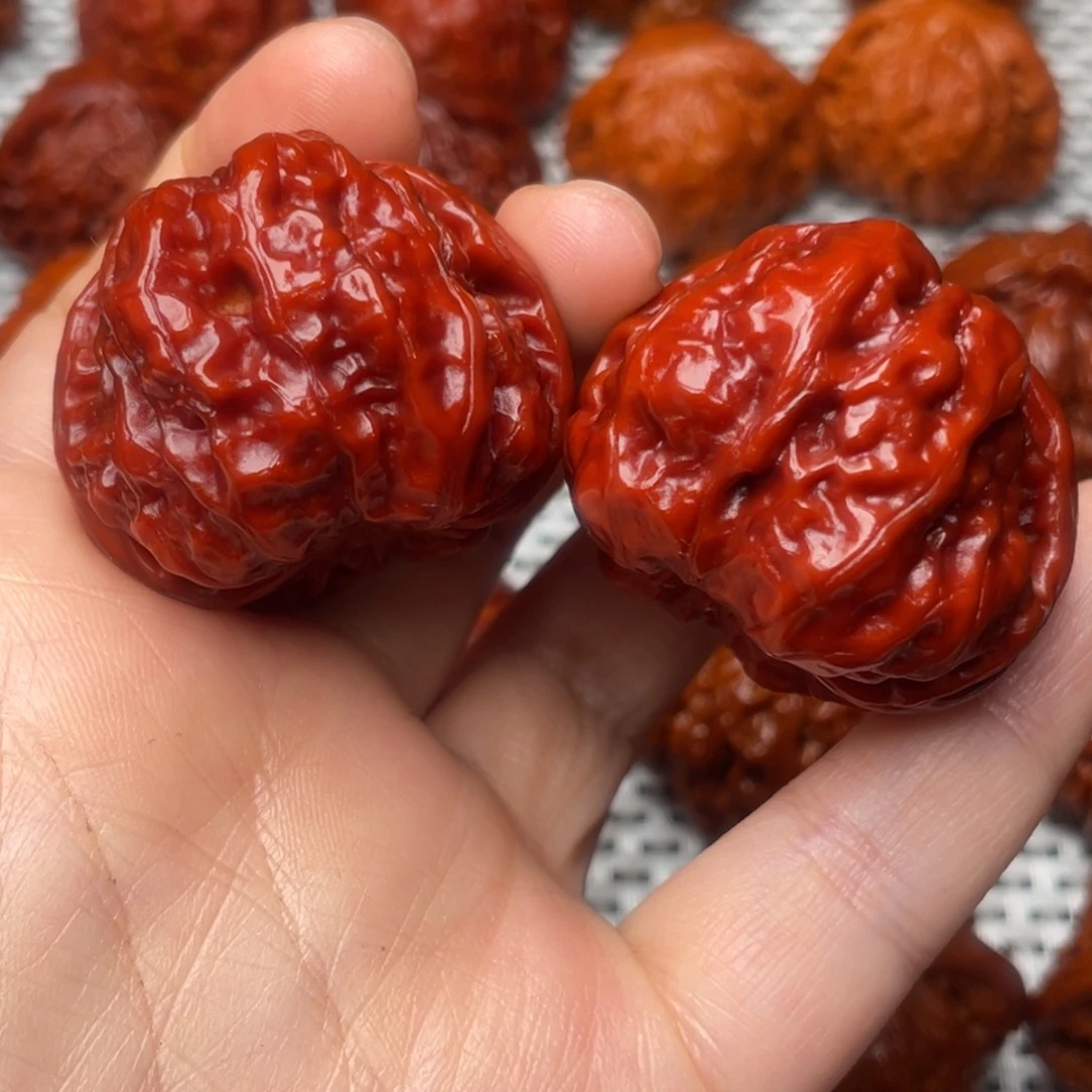 桃核吊坠文玩核桃 手把件 蛤蟆头 39