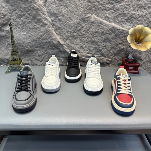 夏季新款时尚男鞋舒适透气网面休闲鞋潮流百搭男士板鞋小白鞋