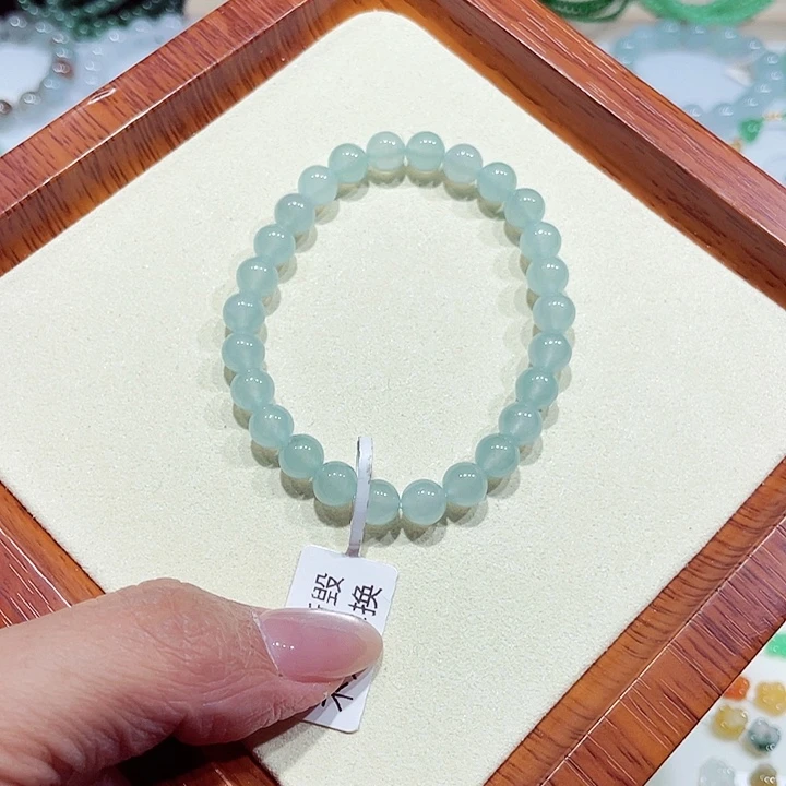 未镶嵌手链翡翠天然缅甸翡翠A货卡7