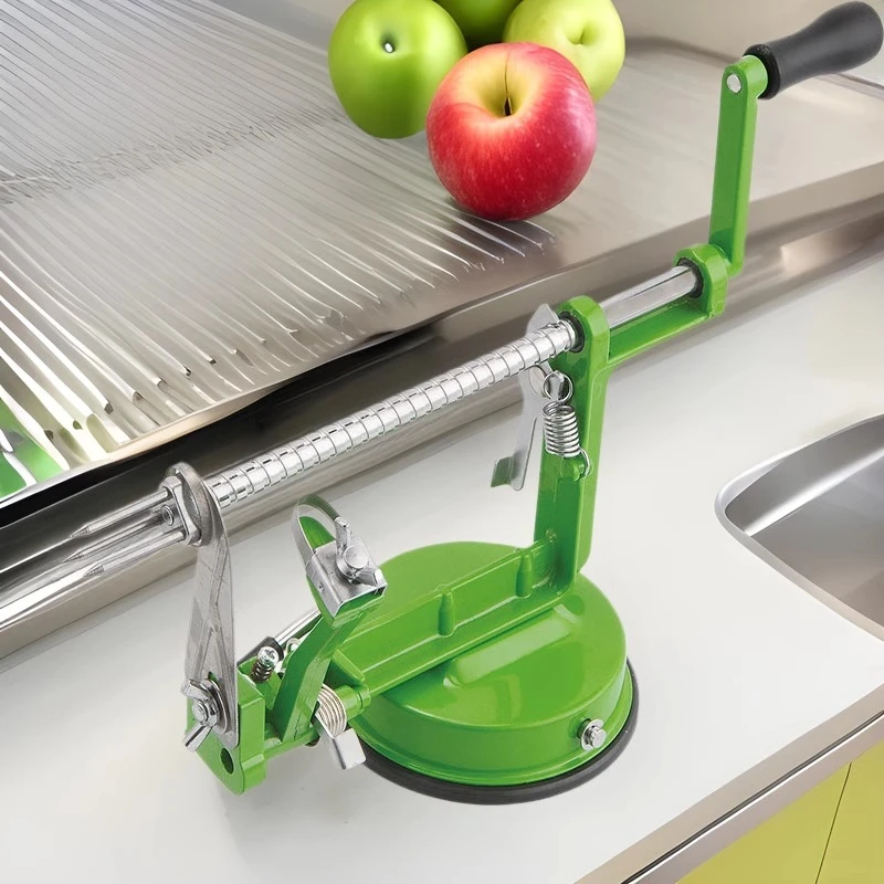 三合一苹果机水果削 苹果削皮器 手摇削水果皮神器削皮机多功能