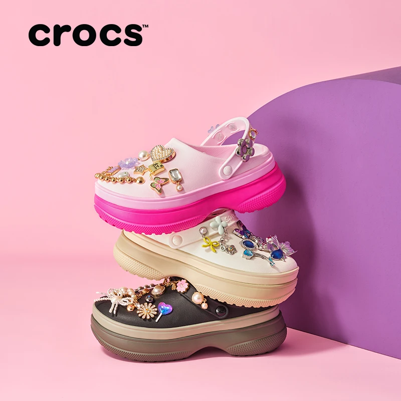 CROCS/卡骆驰经典堆堆增高厚底沙滩鞋洞洞鞋|211355