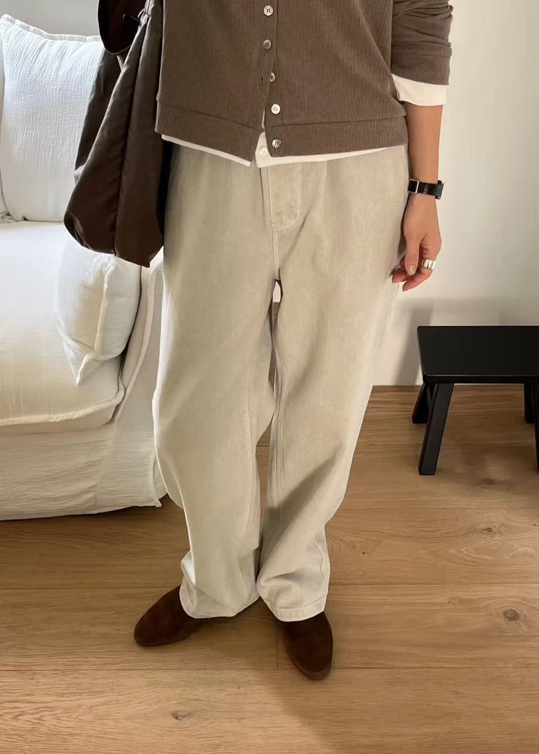 【A2在韩国】东大门女士百搭牛仔裤纯色《NO退NO换》