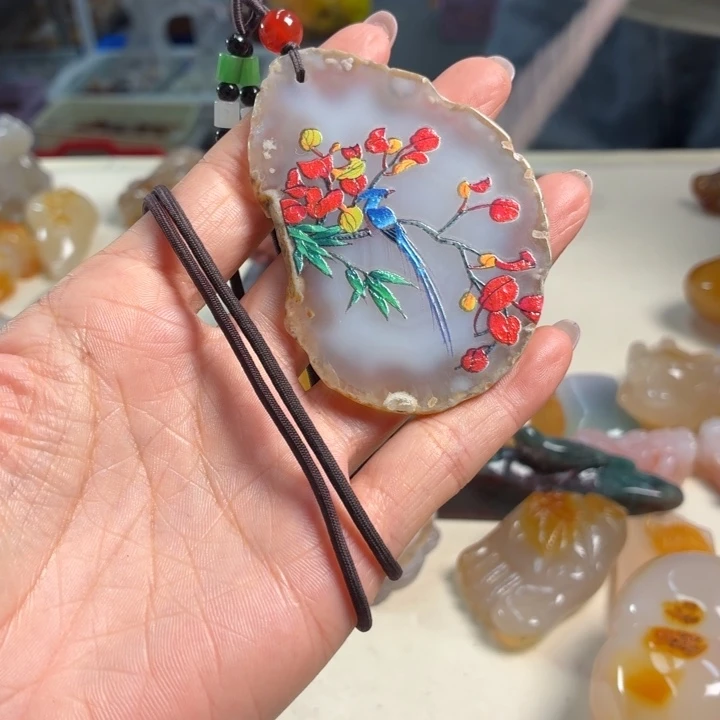 玛瑙/玉髓未镶嵌吊坠(不含链)