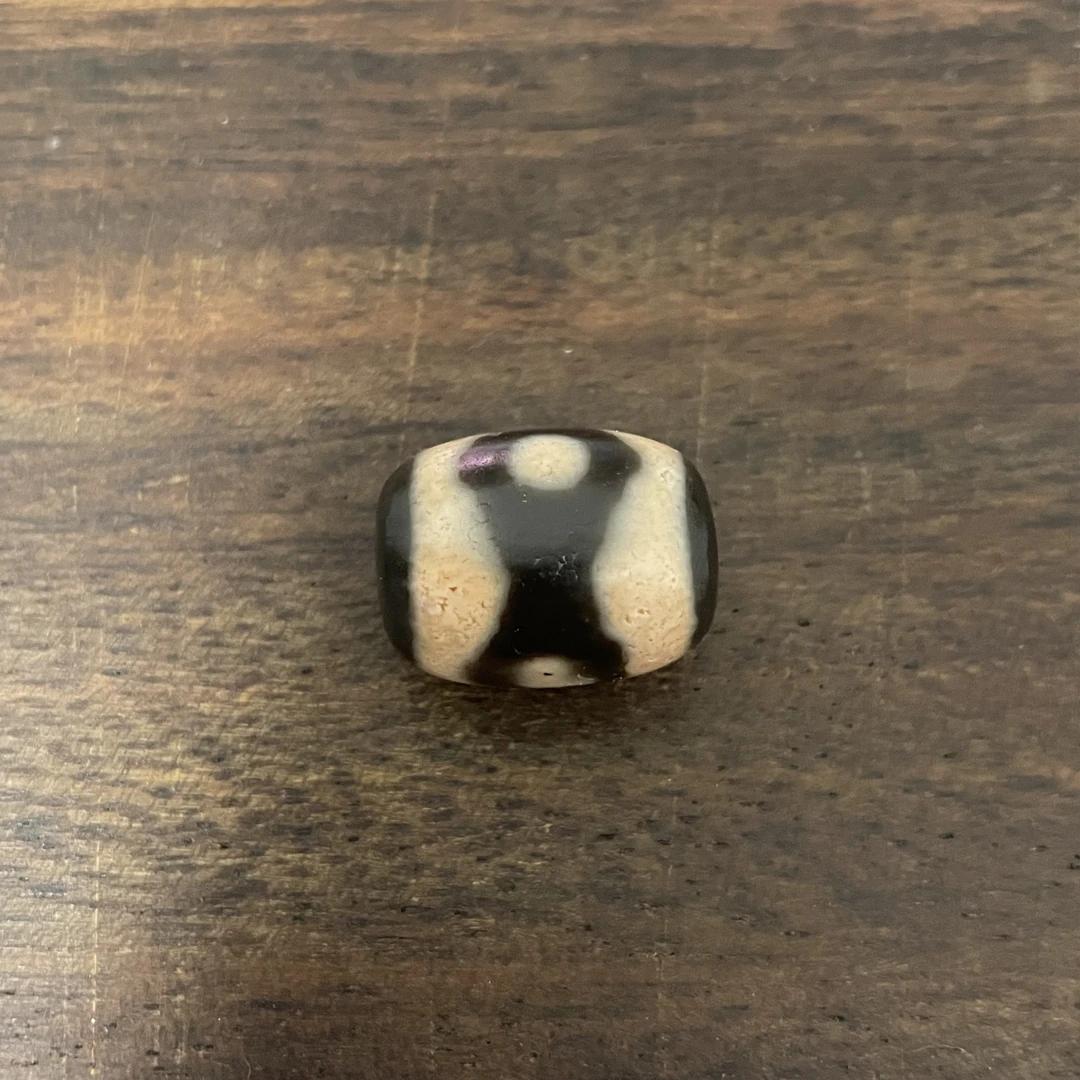 【古珠】20世纪玛瑙达洛珠 3眼2505140520