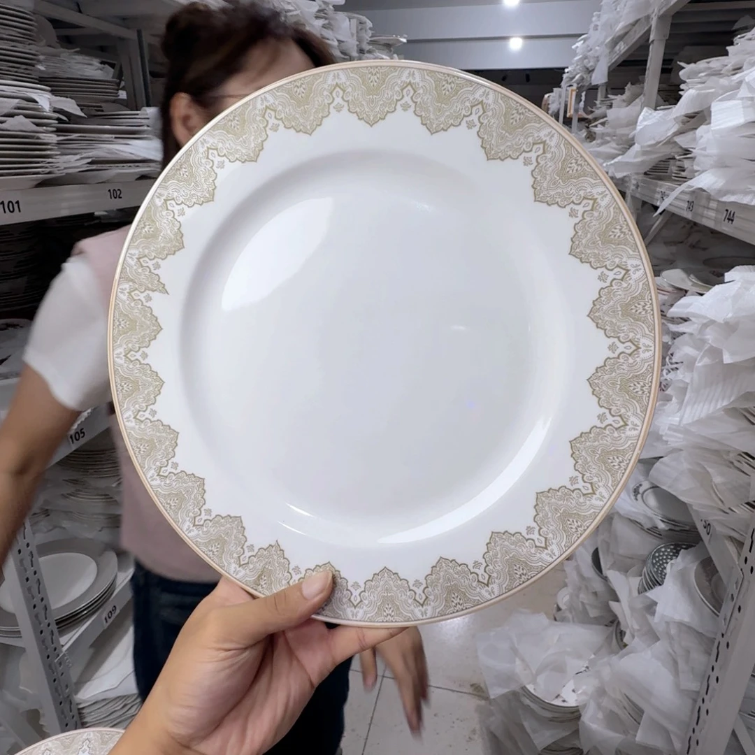 骨瓷27cm一个大盘瑕疵品不忒不还