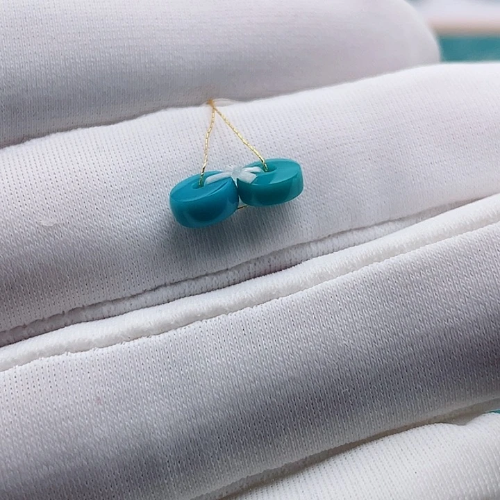 未镶嵌绿松石珠宝奇石5.7mm