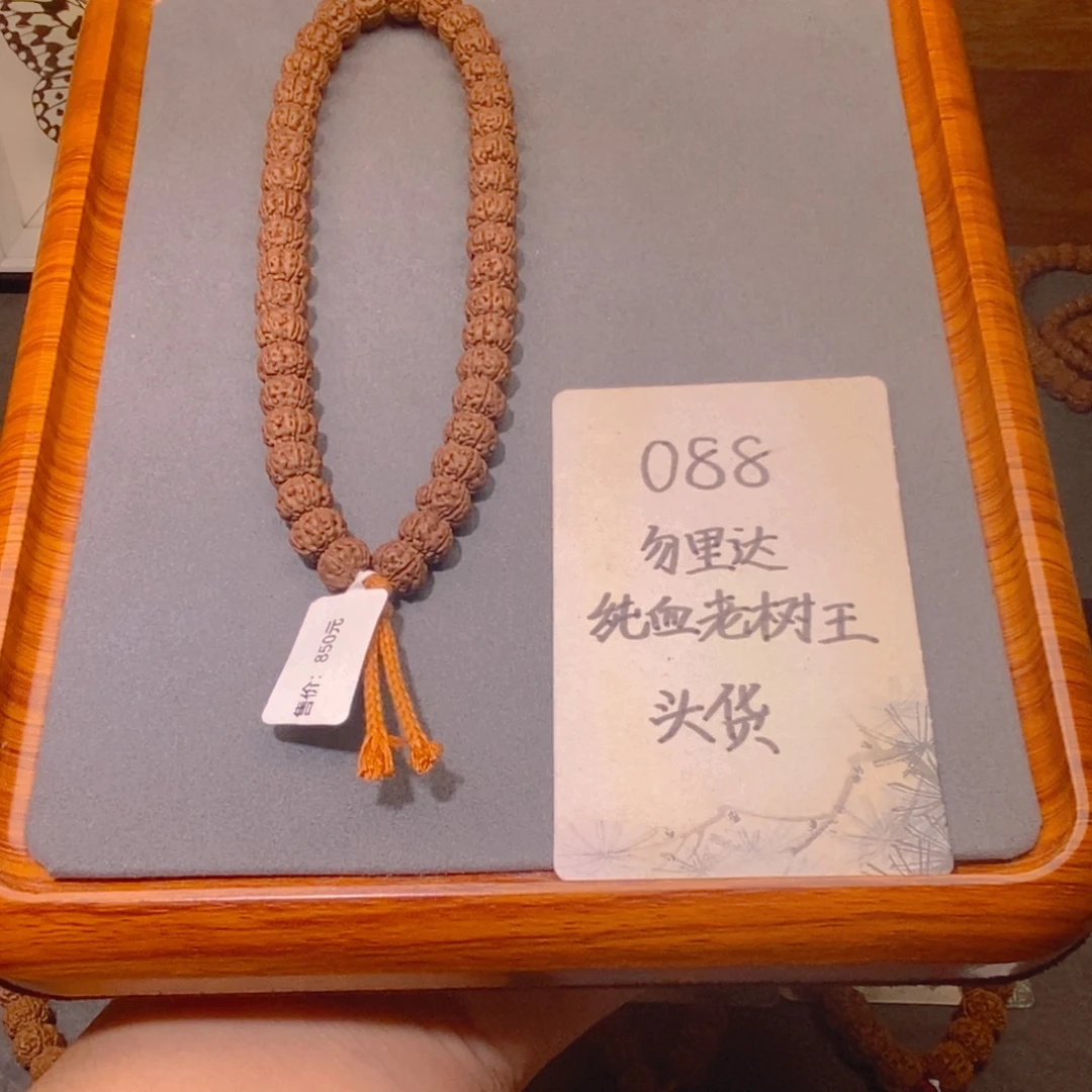 手串金刚菩提 088头货勿里达纯血老树王9.6