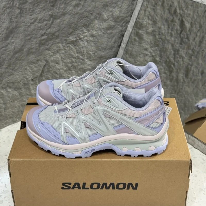 SALOMON/萨洛蒙XT-Quest 灰紫 户外登山徒步休闲跑鞋 女款 491259