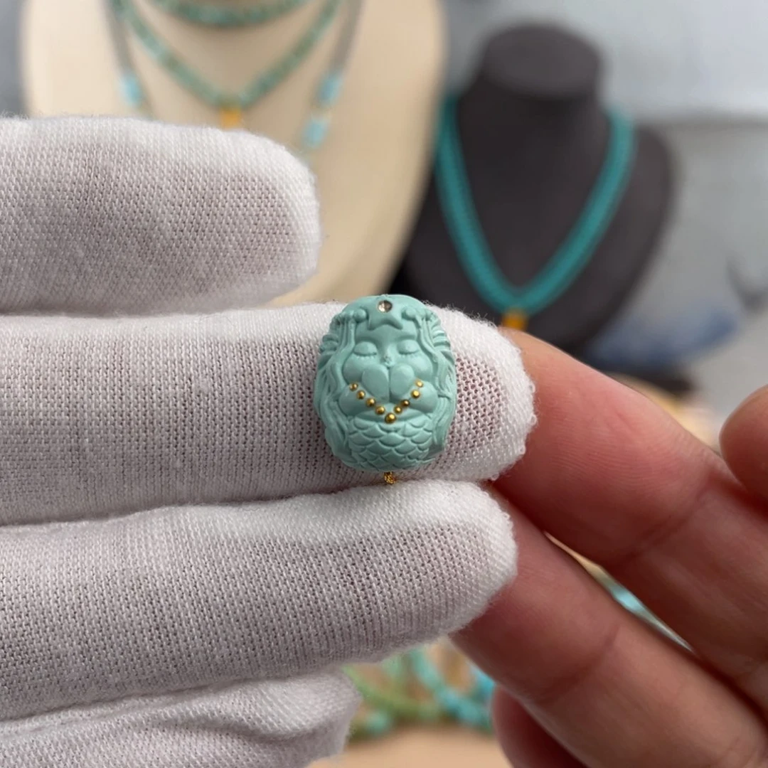 绿松石手链未镶嵌美人鱼