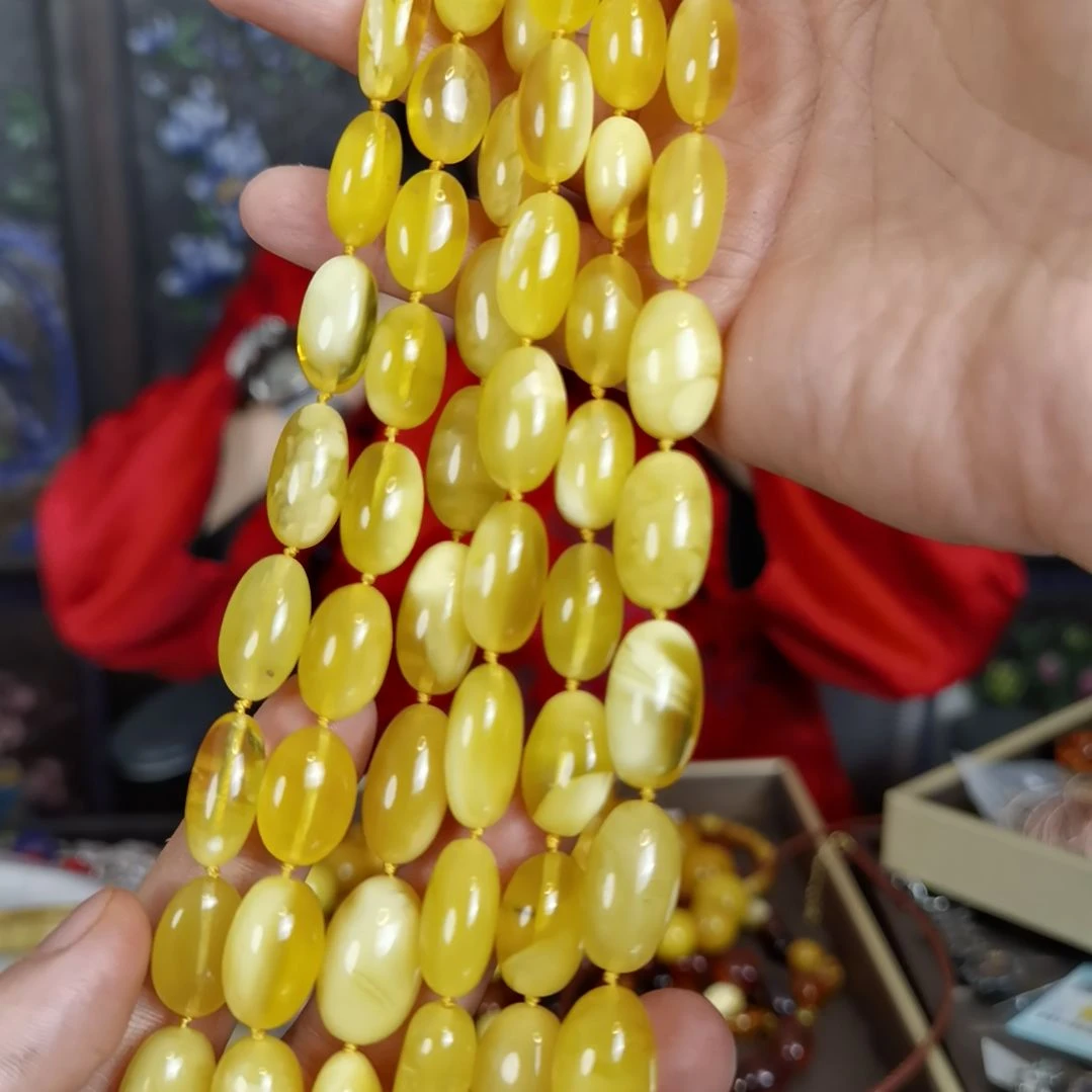 琥珀颈饰未镶嵌多样性发货其一