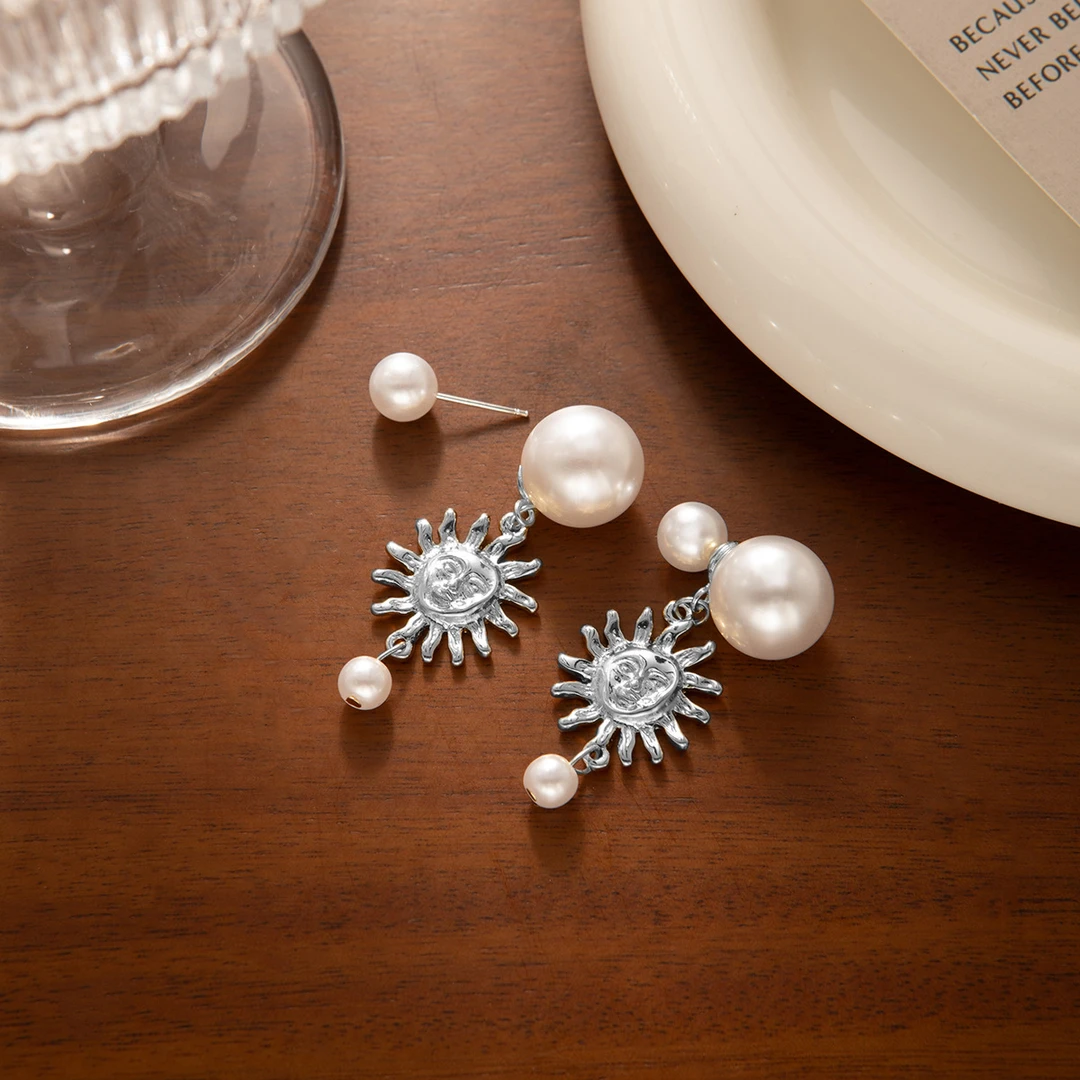 钛钢锆石耳饰 8456-高版精选设计感精致原版饰品