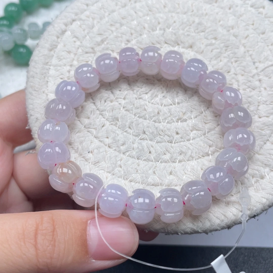 翡翠未镶嵌颈饰天然A货缅甸翡翠10.4mm