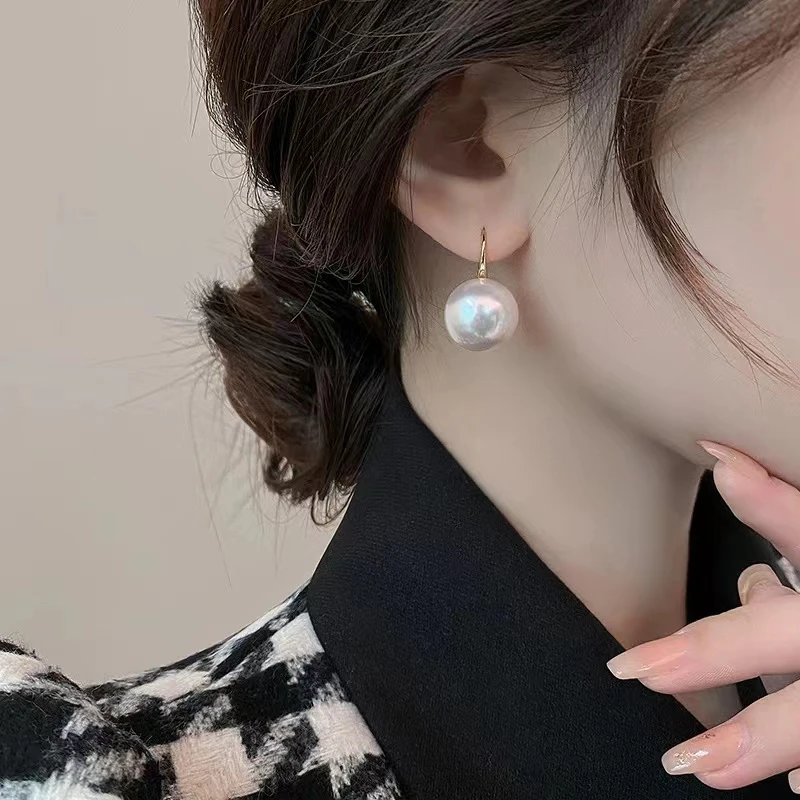 925银耳饰 【高跟鞋】 气质网红 轻奢百搭 极光白 设计感耳钩 耳环