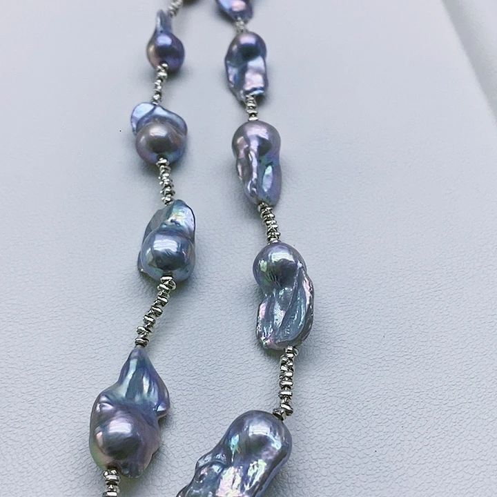 银S925镶嵌淡水珍珠耳饰星*