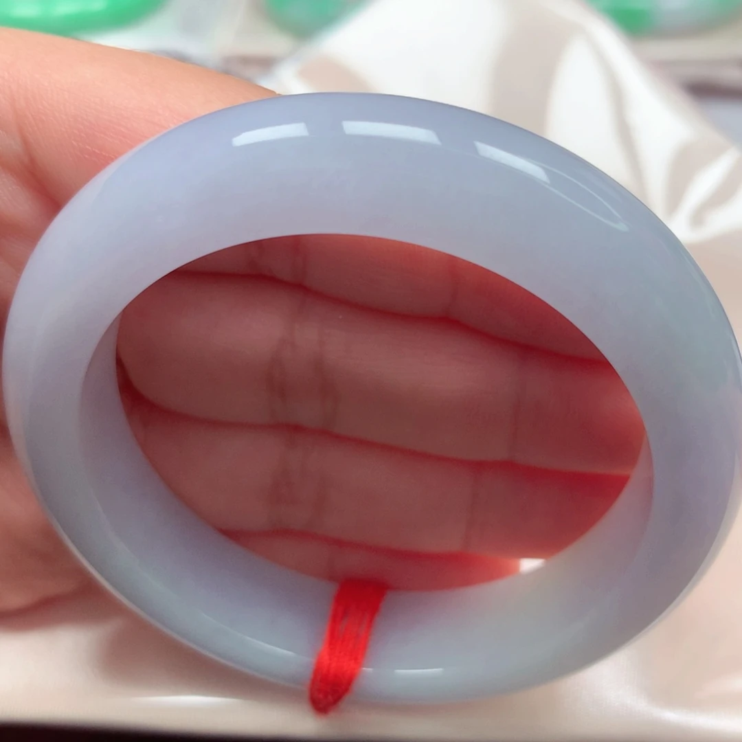 翡翠手镯未镶嵌18冰胶紫