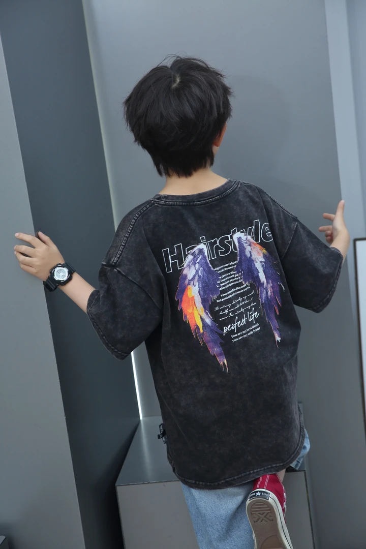 悠【101-150】2025夏款青少年潮牌组合，2件上衣1条裤子，3件组合，