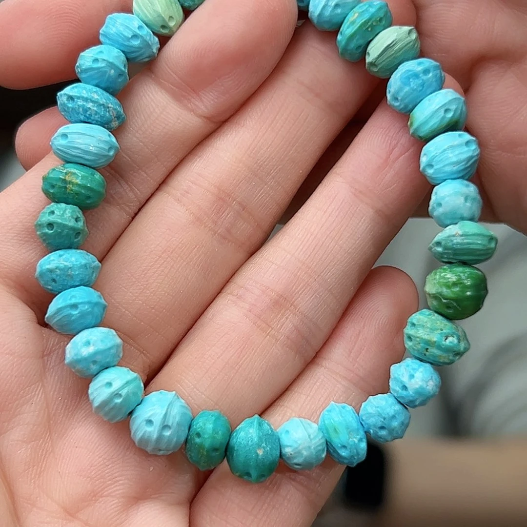 绿松石珠宝奇石未镶嵌