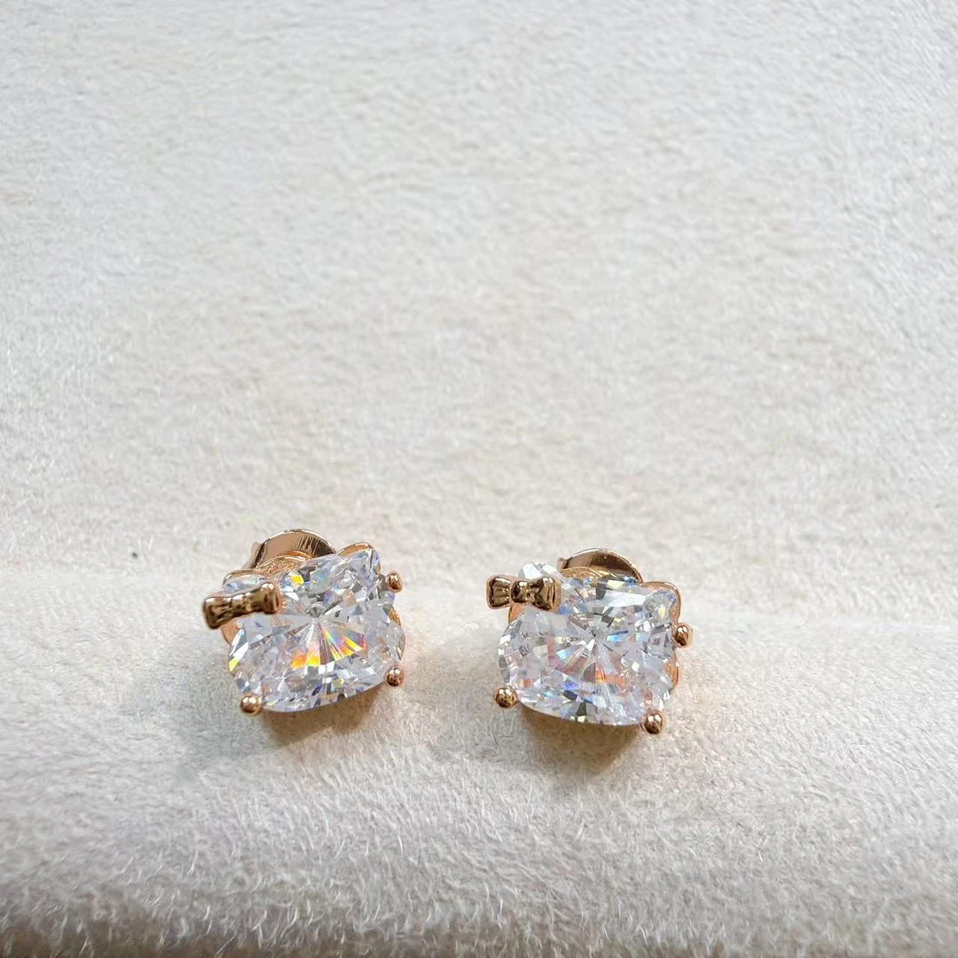 铜合金锆石耳饰 【AG•饰品】耳环AG02111