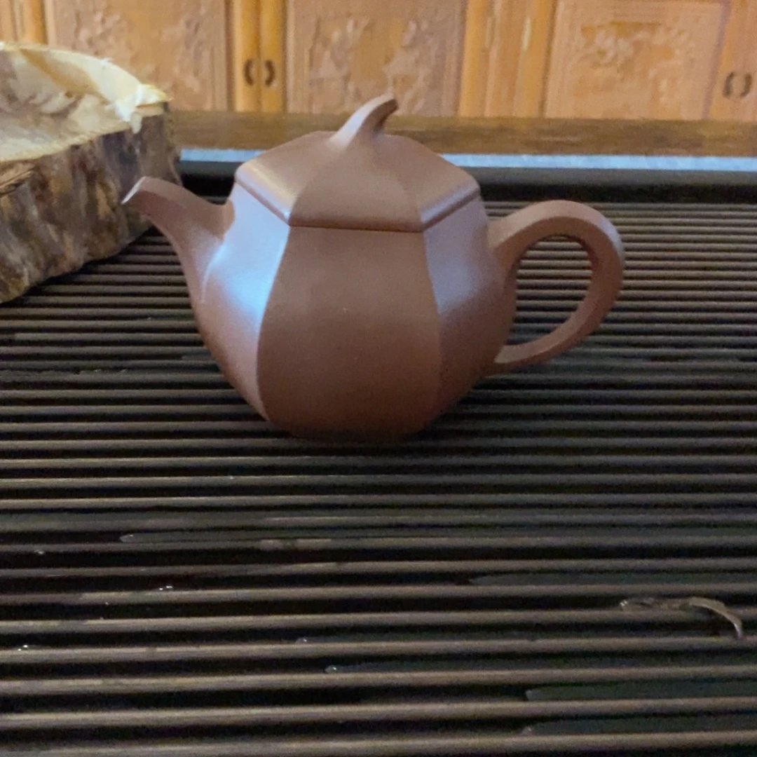 蒋***茶壶紫砂茄瓜壶（原矿底槽清260cc）