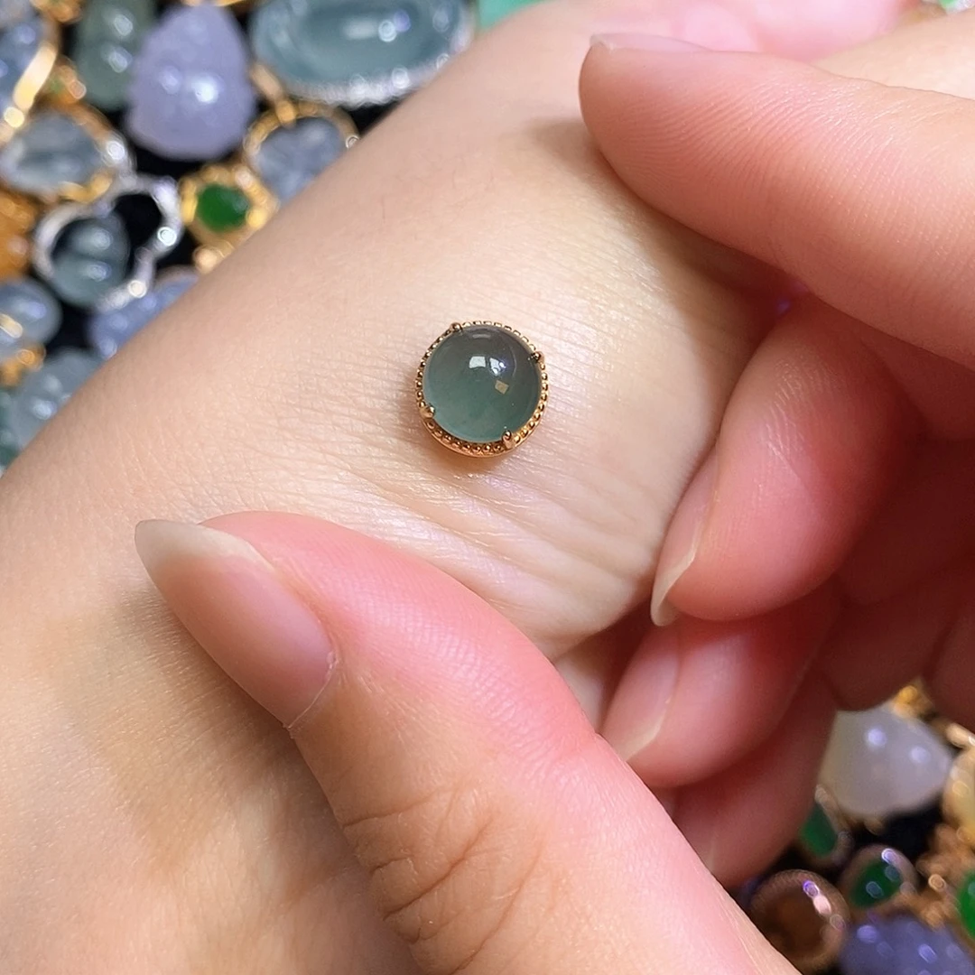 仙***。翡翠银S925镶嵌颈饰天然翡翠a货