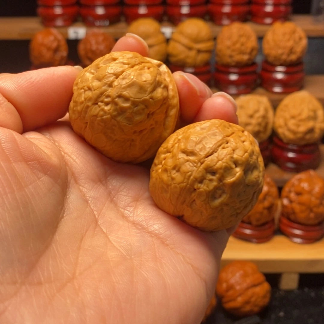 文玩核桃把件麒麟元宝43尺