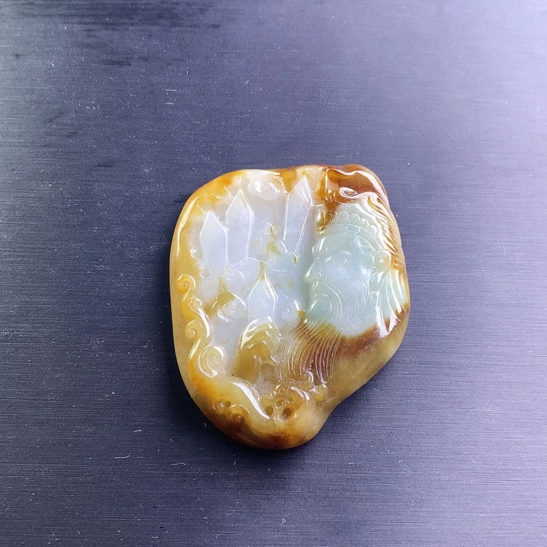 翡翠未镶嵌颈饰挂件