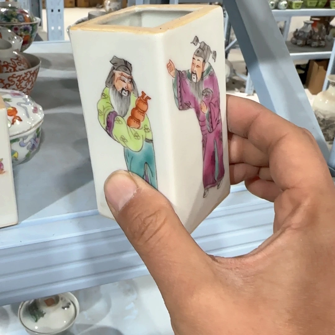 瓷片摆件手绘瓷器全部处理