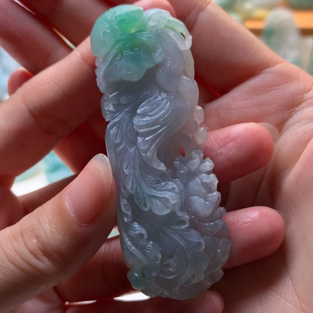 定制翡翠未镶嵌凤凰