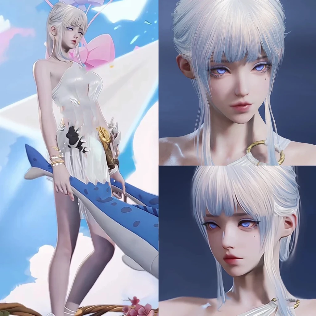 【恋椿】永劫无间捏脸季莹莹脸型可爱萝莉泳装适配国服端游手游通