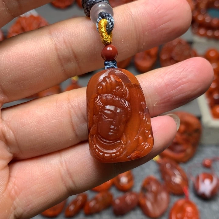 吊坠(不含链)未镶嵌南红玛瑙