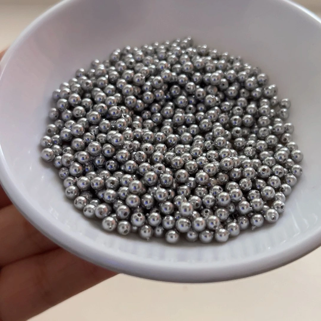 未镶嵌拼合珍珠（马贝珠）散珠D241灰贝珠3mm60个9元