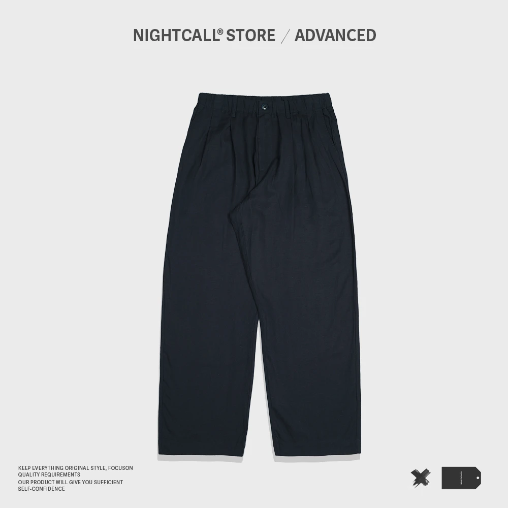 NIGHTCALL / ADVANCED 莱赛尔天丝亚麻混纺休闲裤舒适透气