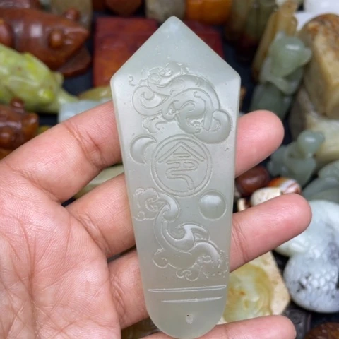 蛇纹石玉未镶嵌颈饰37