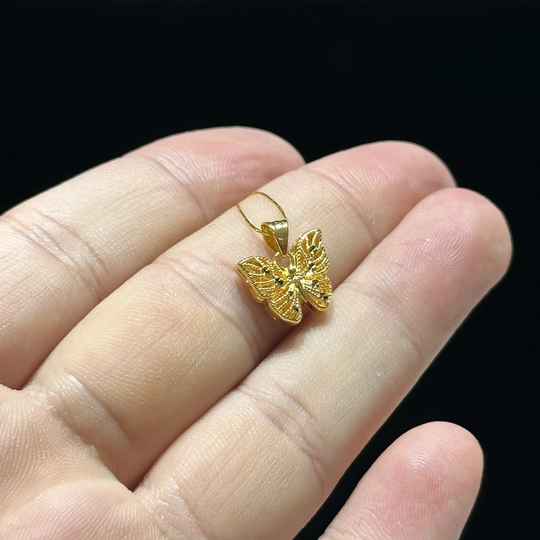 足金999 5G 镂空蝴蝶吊坠 2.022