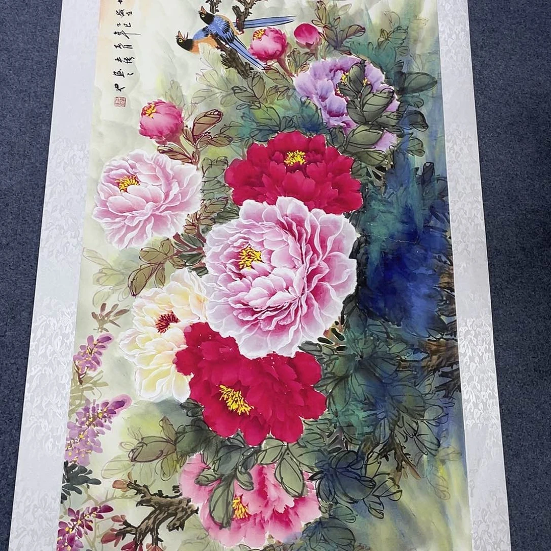 国画作品小姐姐放漏…